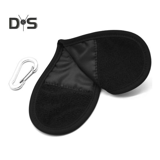 Prosop de minge de golf moale și absorbant, prosop mic de minge de golf cu clemă pentru saci de golf, accesorii de curățare a mingii de golf pentru jucători de golf