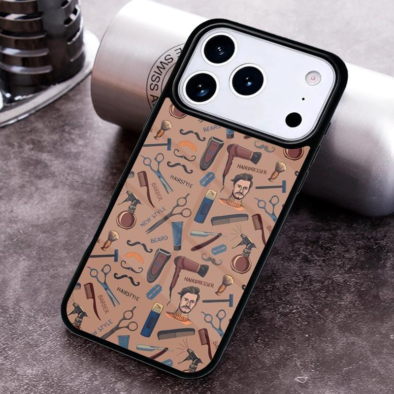 Hairdresser Barber Scissors Phone Case for iPhone 17 16 15 Pro Max Air 14 13 12 11 Plus Shockproof Cover