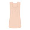 Women's Fashion Sexy Pleated Square Neck Color Sleeveless Vest Top