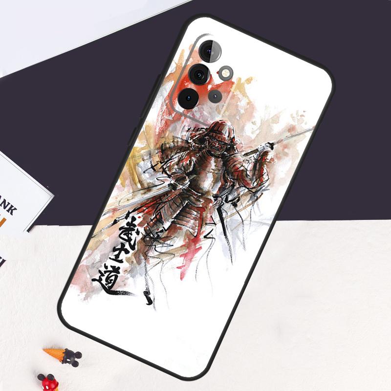 Japanese Bushido Samurai Case For Samsung Galaxy A54 A34 A14 A52S A12 A22 A32 A52 A50 A51 A71 A13 A53 A33 Cover