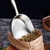 Large Capacity Flour Scoop Wide Opening Food Shovel Stainless Steel Ice Cube Shovel  Popcorn