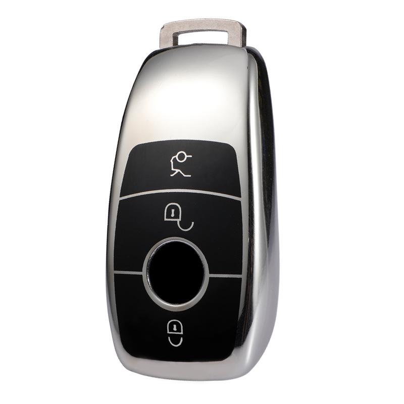 Mercedes-Benz E-Class TPU Key Case Cover for E300l E200l S320 LS450 - Full Protection Soft Rubber Key Bag