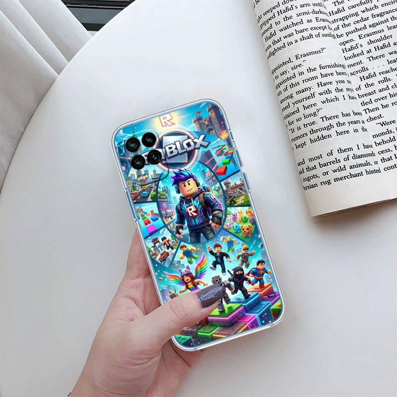 RT23 R-Robloxs Case for Motorola E7 G6 G7 G8 G9 Plus Power Play G10 G20 G04 E30 E40 E22 E20 E13 E15 G22 G23 G05 G75 G35 G55