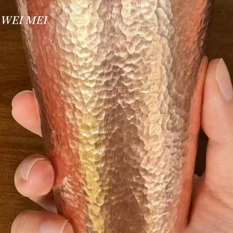 Vintage Copper Mug,310ml Breakfast Coffee Cup,Handcrafted Hammer Texture Friends and Colleagues' Gifts Beer Tea Cup Tableware