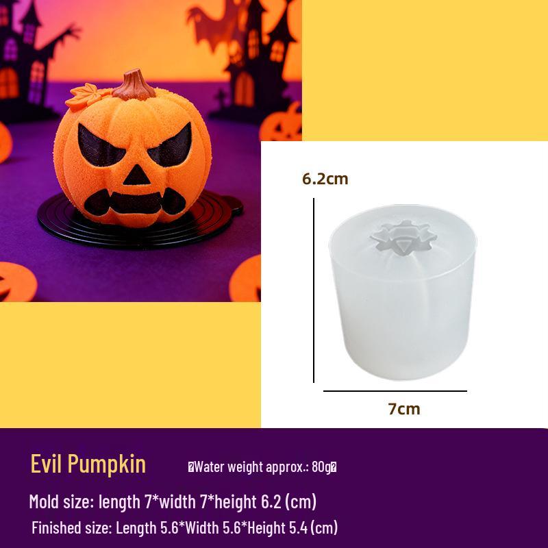 

Food-Grade Silicone Ghost Pumpkin Mold for Mousse, Chocolate & Cake - Halloween 2025