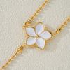 Flower Drop Y Necklace Women Flower Choker Chain Adjustable Dainty Long Necklace Gift for Wedding Birthday Anniversary