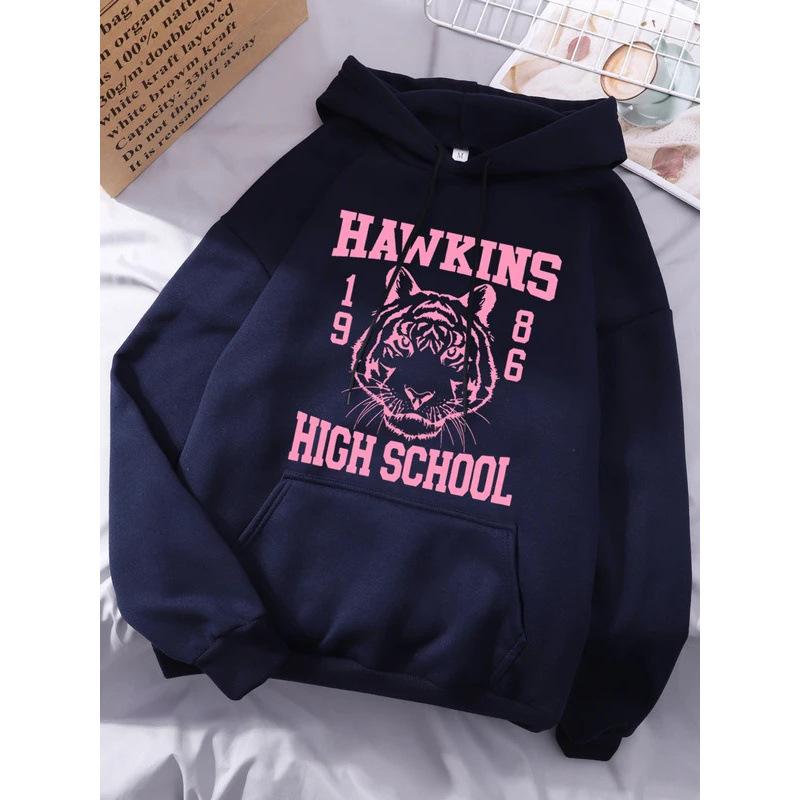 Hawk High School Prints Hoodies Womens Winter