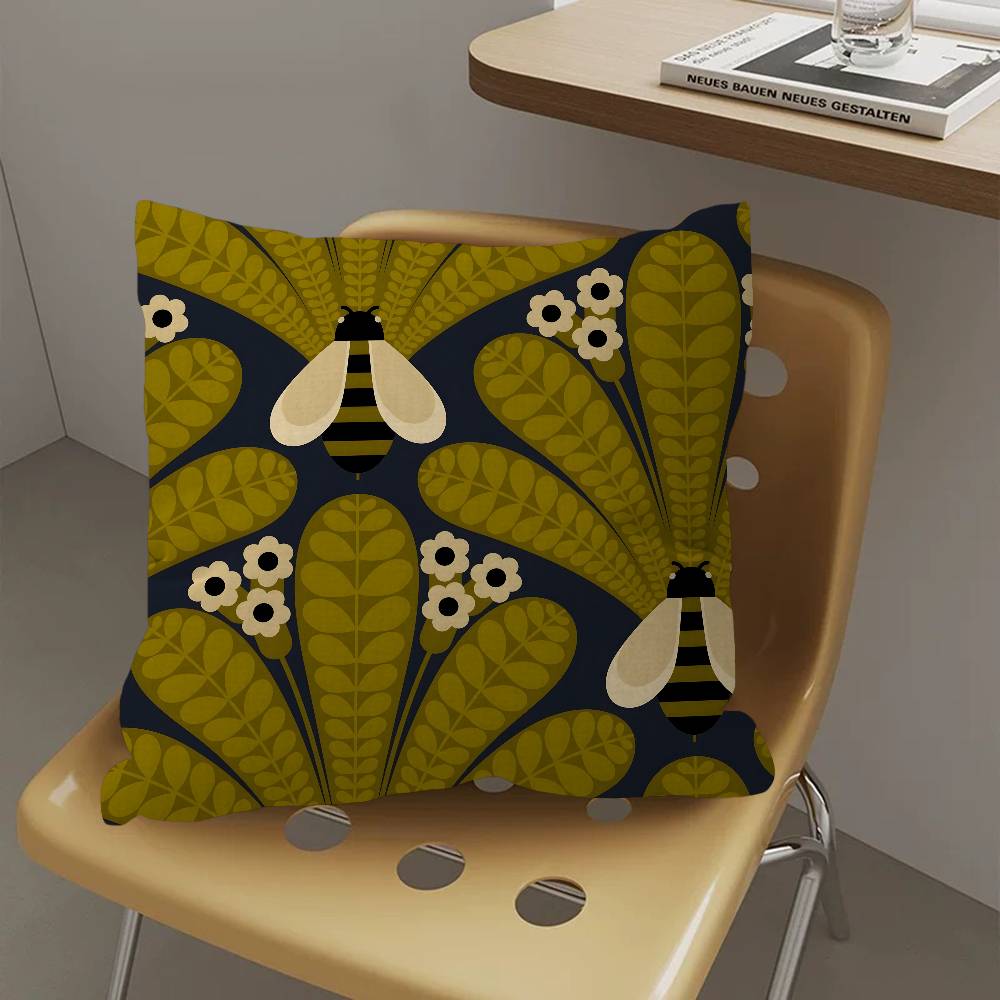 Orla Kiely Leaf Flower Lucky Dragon Pillow Cover Sofa Cushion Cover Home Room Decoration Children Gift