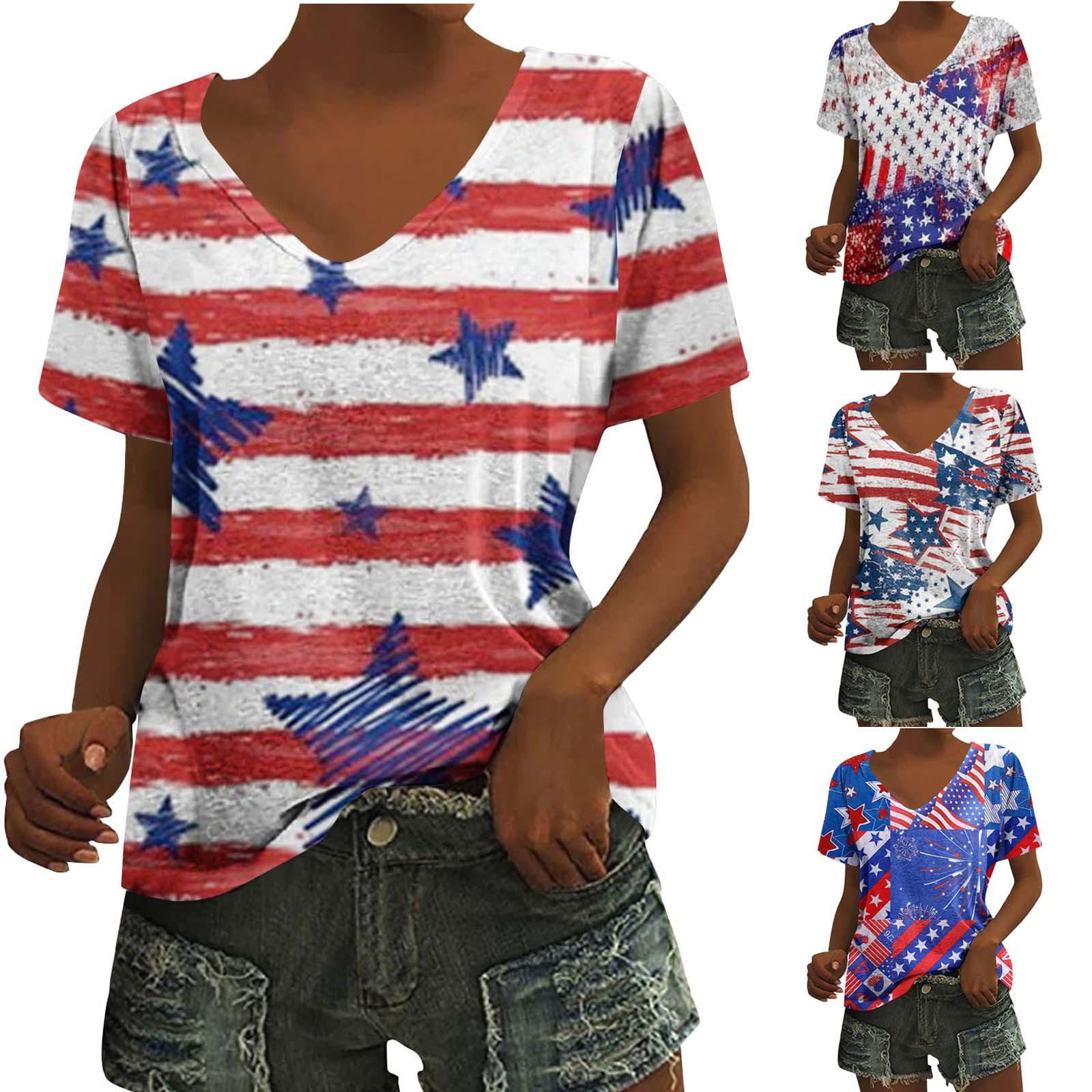 

Жіноча модна зручна повсякденна блуза з V-подібним вирізом і коротким рукавом XXL Темно-синій