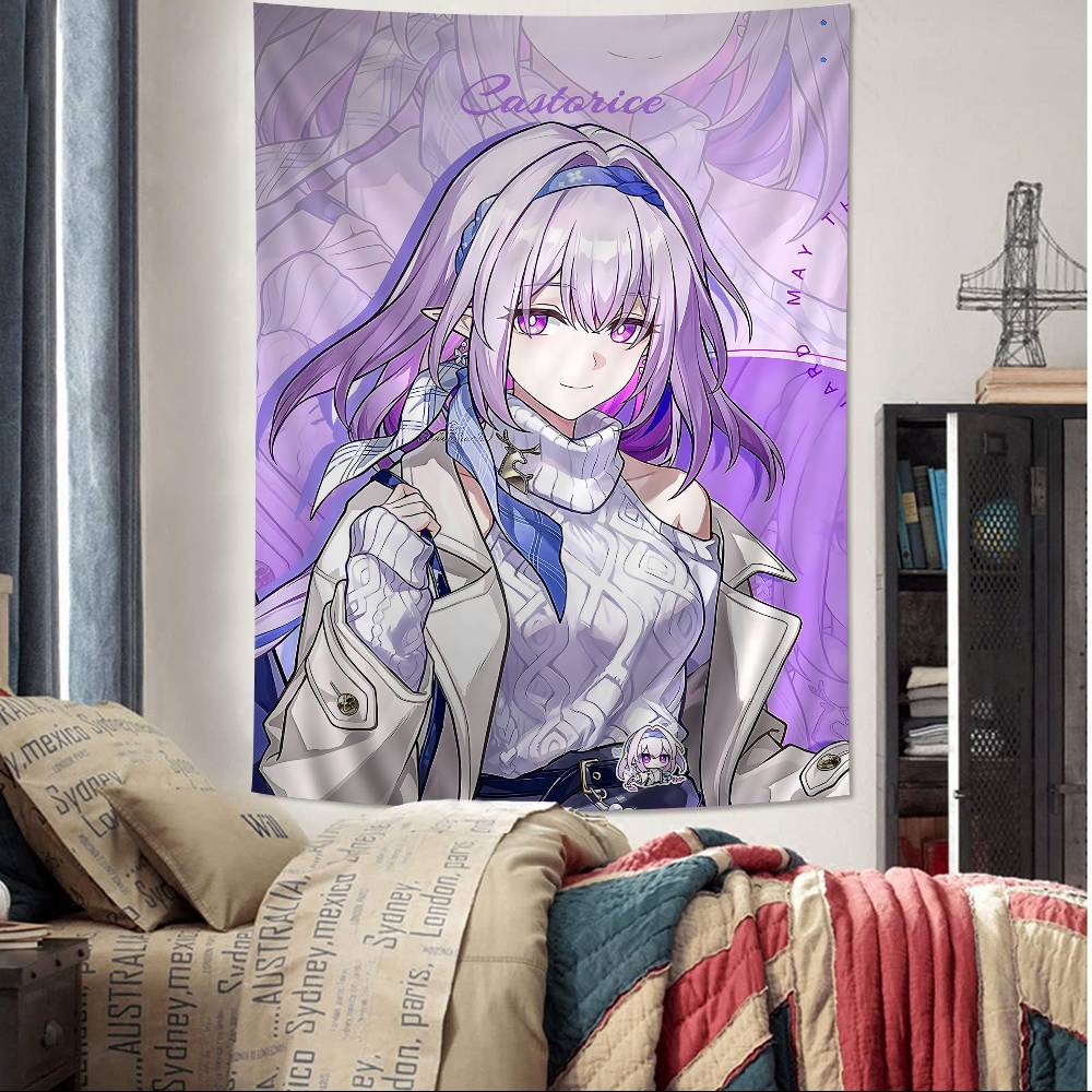 Game Honkai Star Rail DIY Wall Tapestry For Living Room Home Dorm Decor Wall Art Decor