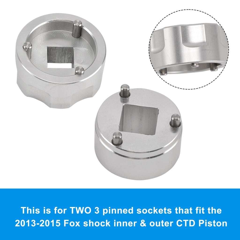 3 Pin CTD Piston Set- Inner & Outer Sockets 398-00-348 & 398-00-504 For Fox