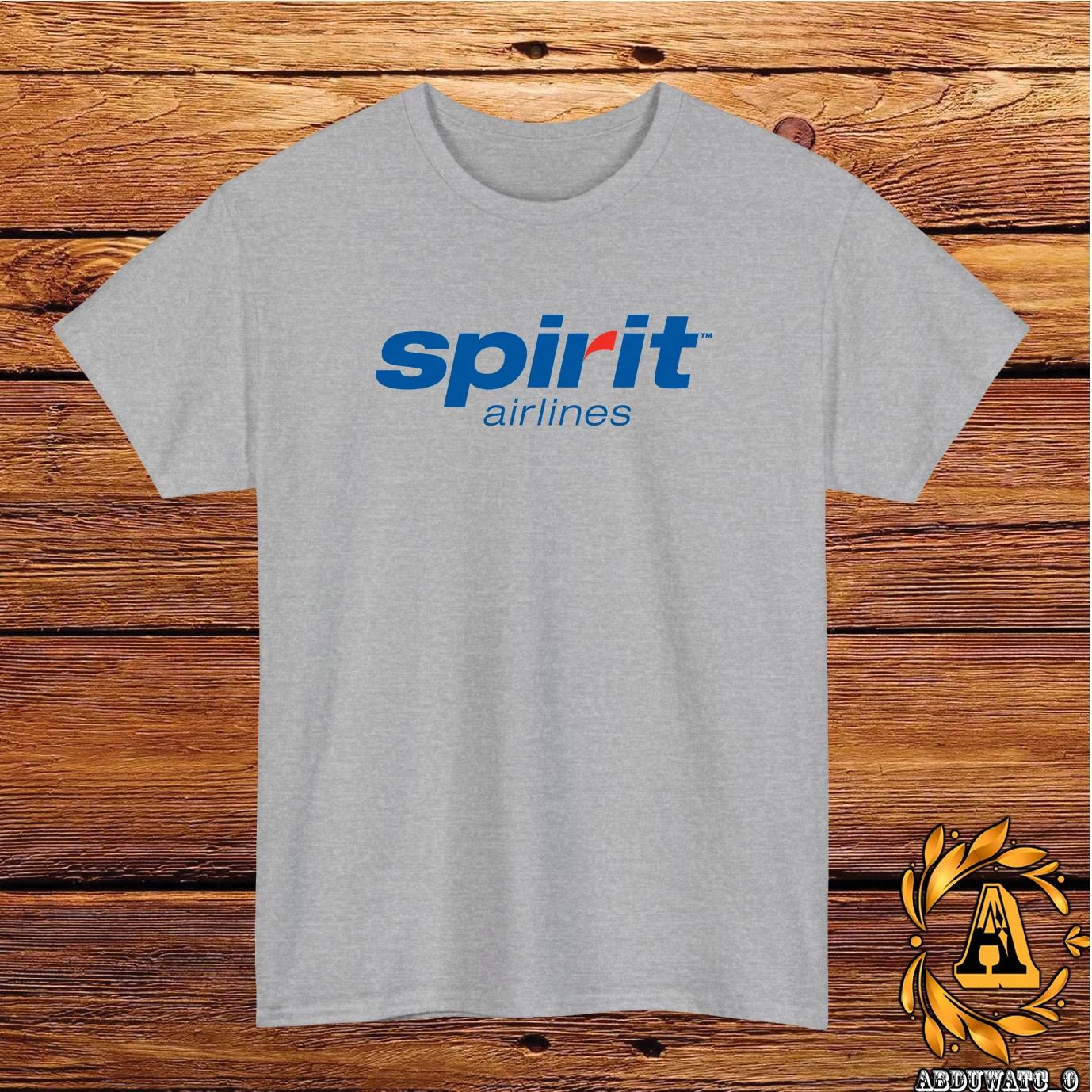 Spirit Airlines Logo Mens T-Shirt Cotton Graphic Tee Made in USA S-5XL 4XL