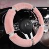 Car Steering Wheel Cover Winter Warm Short Plush Universal Car Handle Cover Trendy Cute Goddess Fashion Style Interior Decoration
