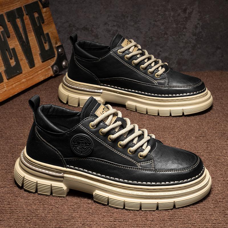 Autumn shoes new lightweight Martin boots high-end casual leather shoes autumn and winter short boots 39