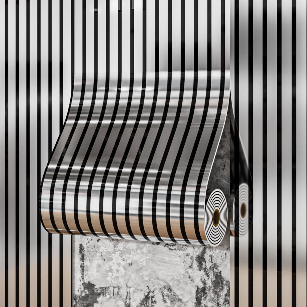 

40cm*300cm Self-adhesive Grille Wall Sticker Mirror Reflective Wallpaper