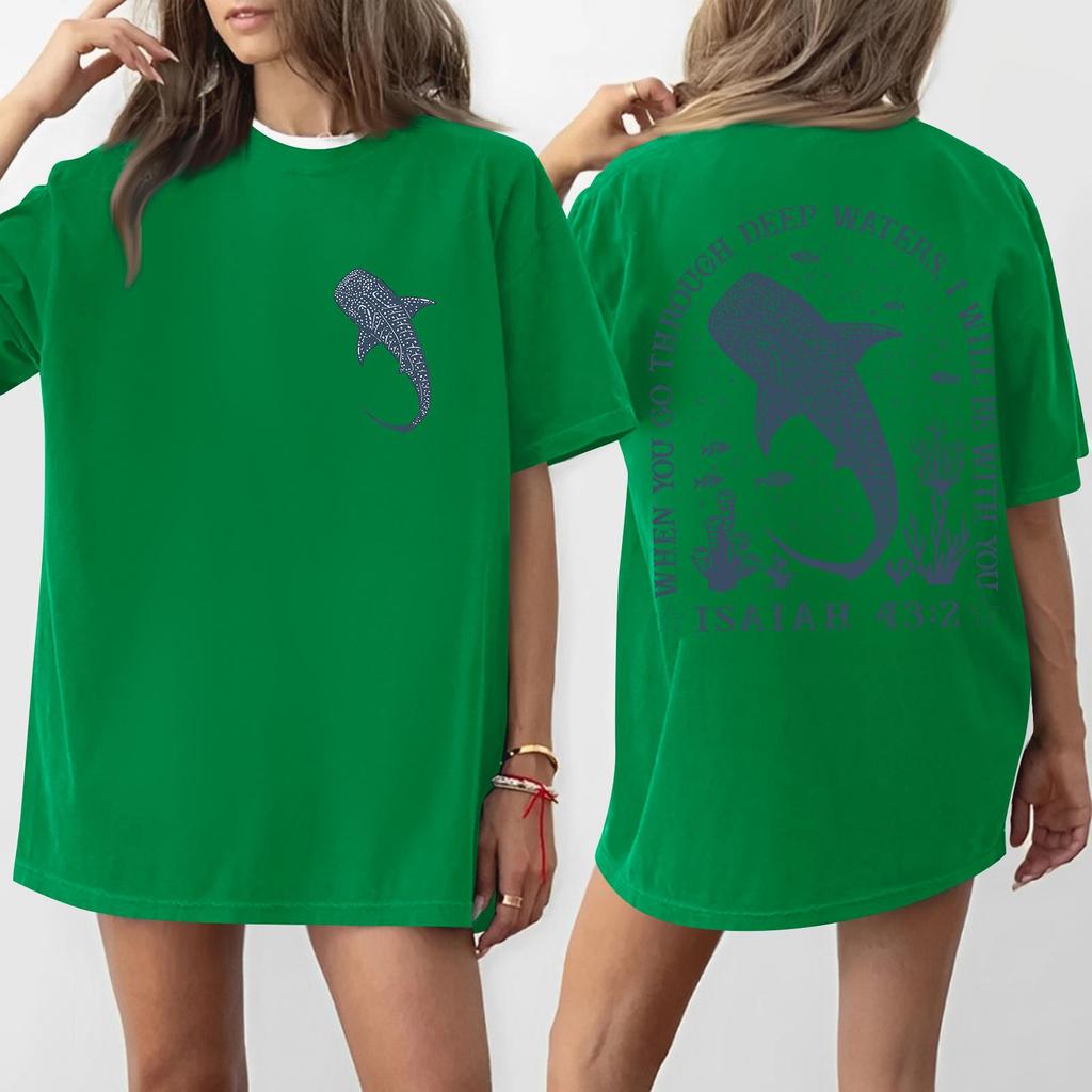 Women's Round Neck Printed Short-sleeved T-shirt Top