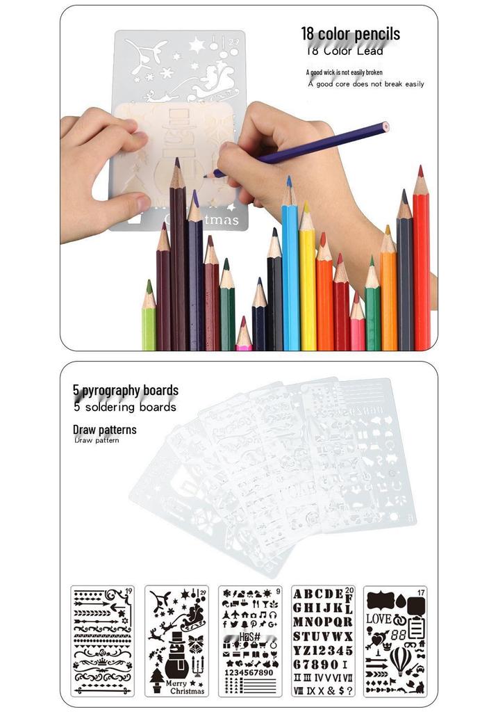 806 Verstellbarer Temperatur 60W Elektrisches Lötwerkzeug-Set, 110-teiliges Pyrographie & Reparatur Werkzeugset