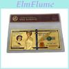 Gold Foil Elizabeth Plastic Diana Marilyn Monroe Commemorative Coin Gold Foil Banknote Currency Queen Portrait Creative Coin