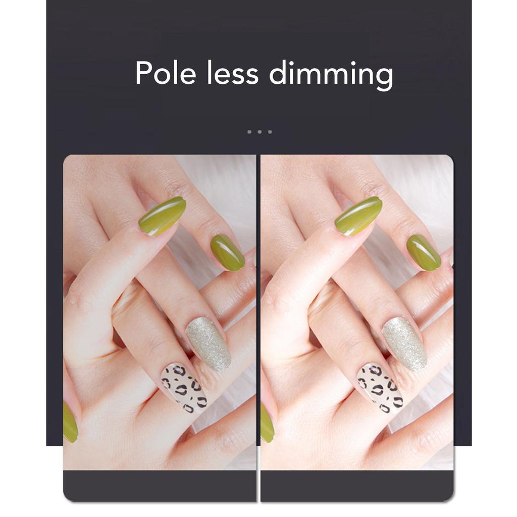 48W Half Moon Nail Art Light 30in 2700 to 5600K Adjustable LED Fill Lamp for Beauty Salon White