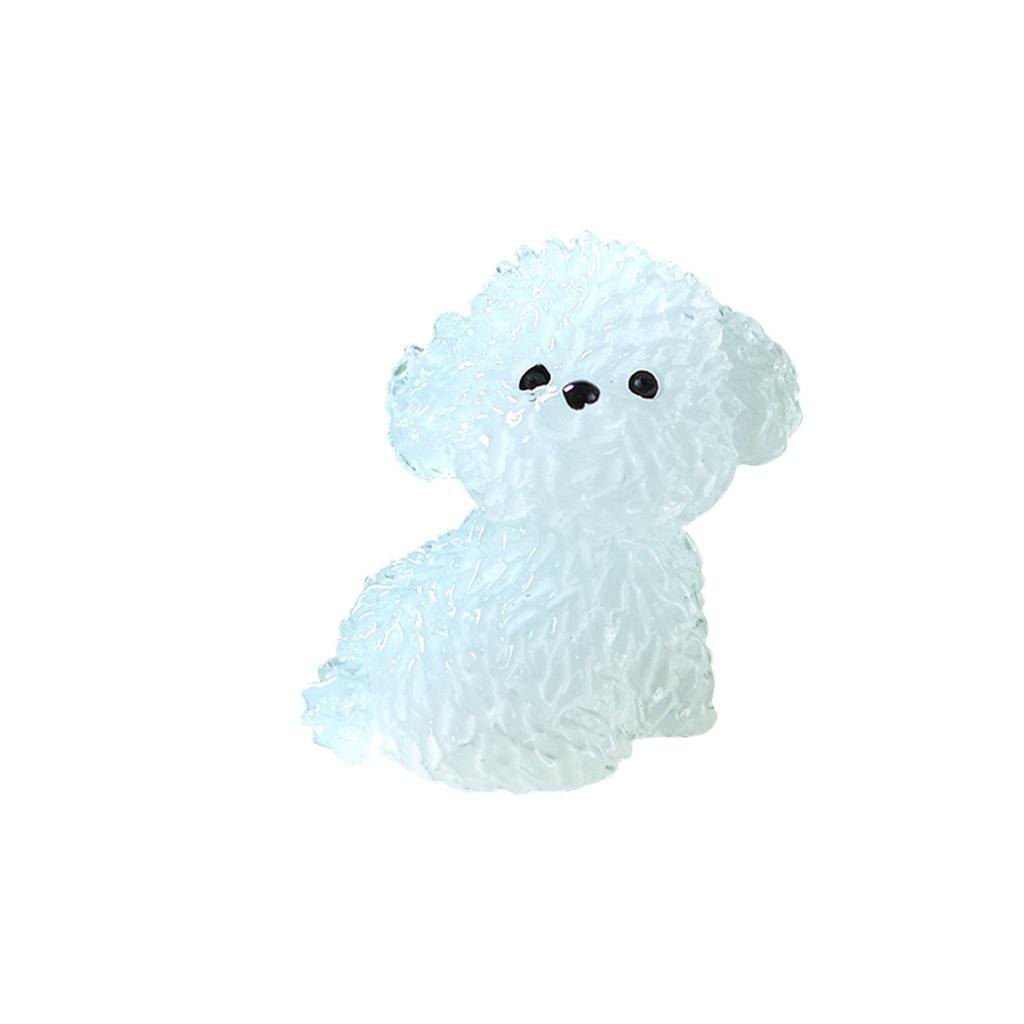 Svítící ve tmě Roztomilé Štěně Mikro Květináč Krajinářský Widget Světlo na Středovou Konzoli Auta Pes Vhodné pro Zahradu Domácí Doplňky DIY Materiál