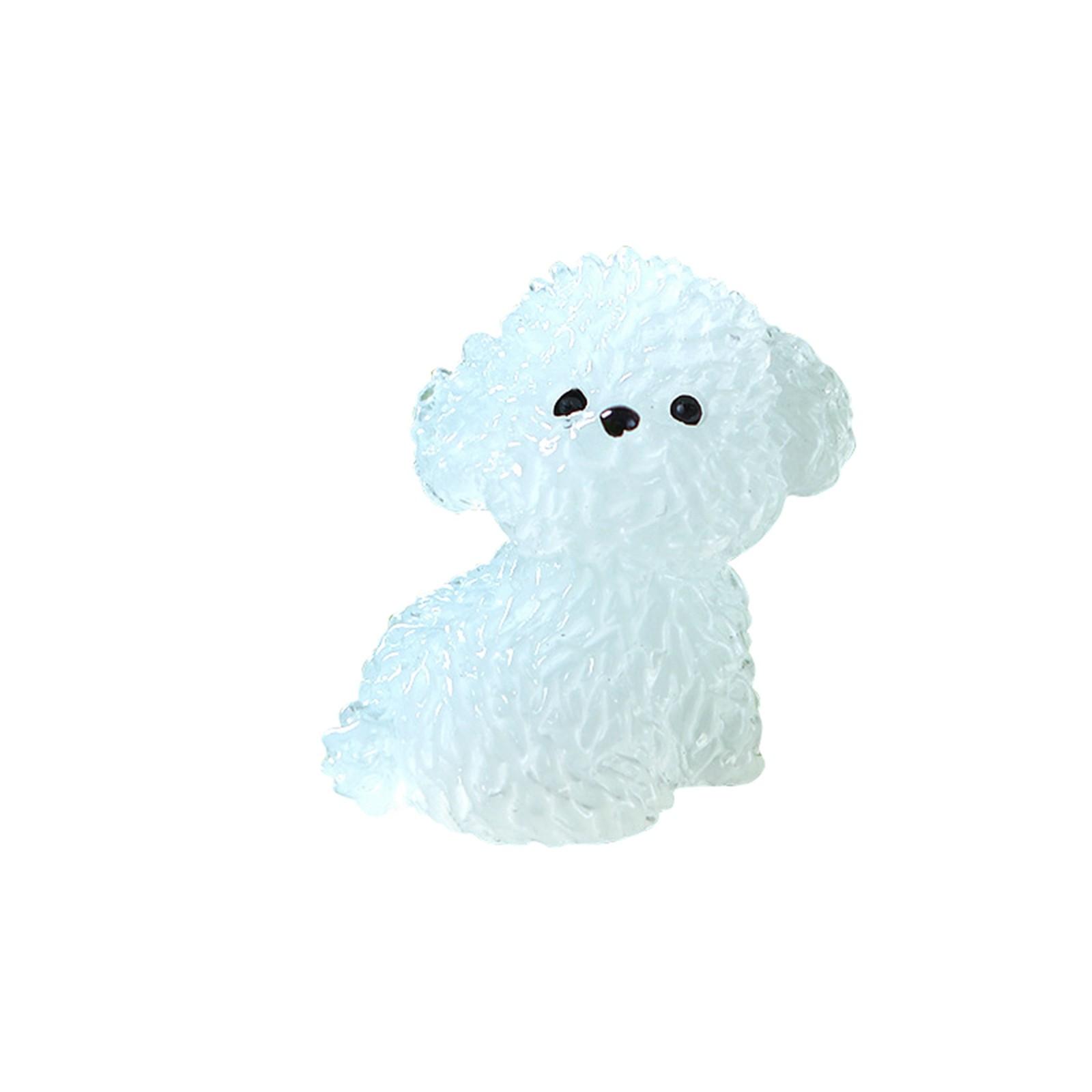 

Миле цуценя, що світиться в темряві, віджет для ландшафтного дизайну в мікрогорщиках, центральна консоль автомобіля, світла собака, підходить для саду, аксесуари для дому, матеріал, зроблений своїми руками One Size