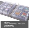 Toy God Exhibition File, Magnetic Loader Card File, Holds 4 Cards Per Page, Total of 24 Cards (Zippered, Magnetic Loader)