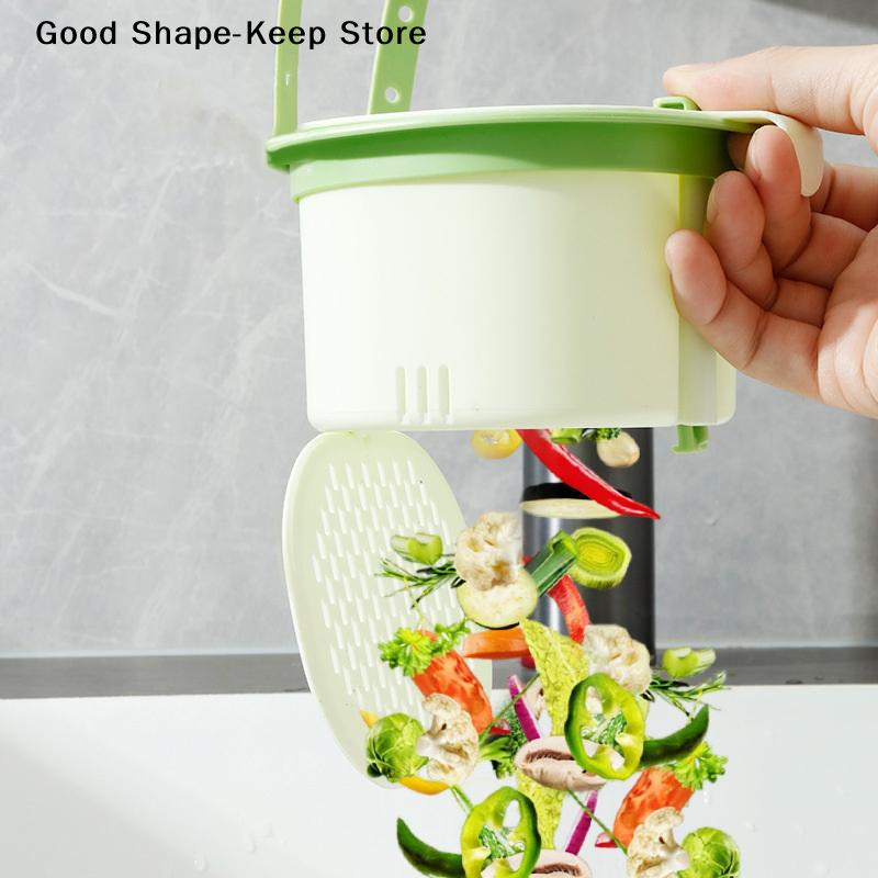 Hängender Küchen-Abtropfkorb für Teeblätter und Küchenabfälle. Haushalts-Küchenspülbecken-Abtropfkorb zur Trennung von Essensresten