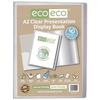 Eco-eco - Eco104 - Porte-vues Transparent Avec 40 Pochettes En Plastique 50 % Recycle, Format A2 -