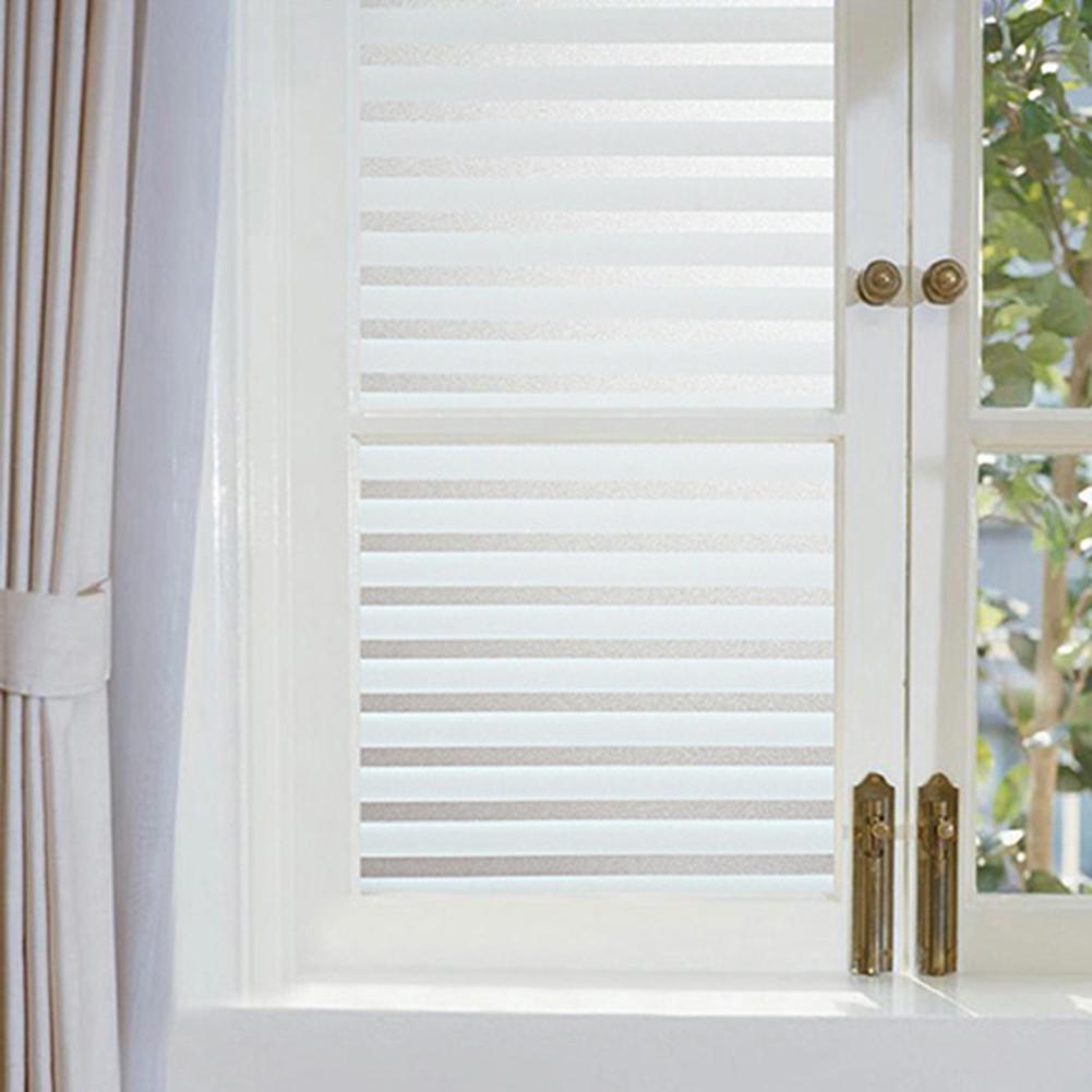 Frosted Window Film Privacy Sun Blocker Blinds Style 60x200cm Heat Insulation Sticker