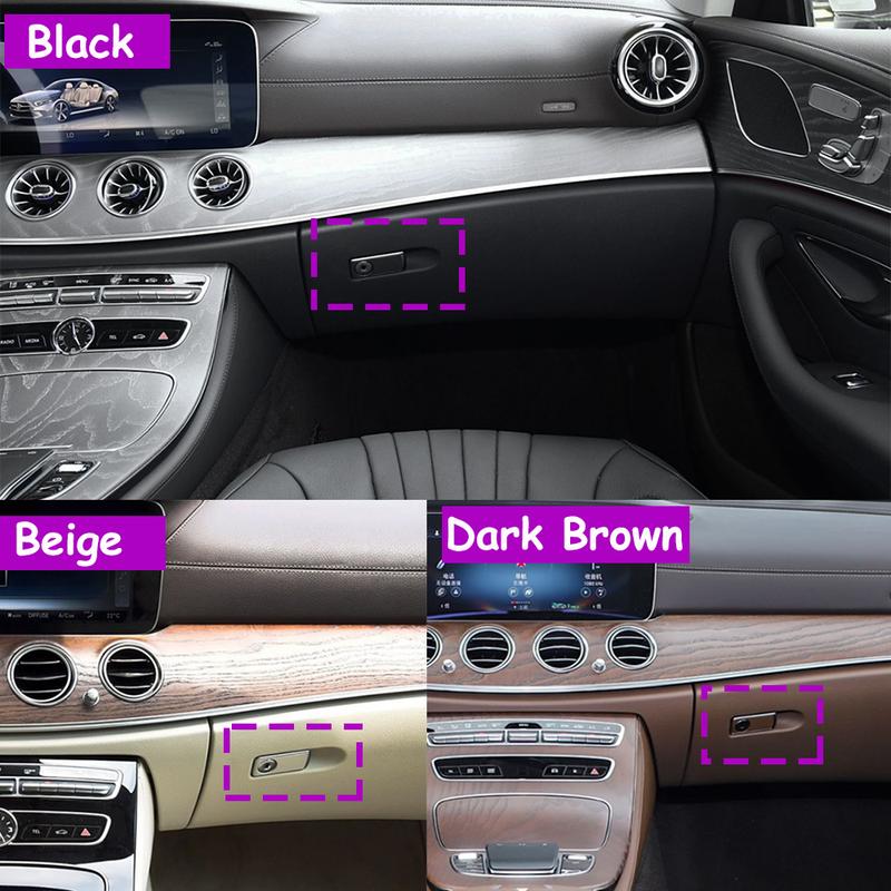 W213 W238 W257 Car Passenger Side Dashboard Glove box switch handle Assembly For Benz E CLS Class Toolbox Glove Boxes 2016-