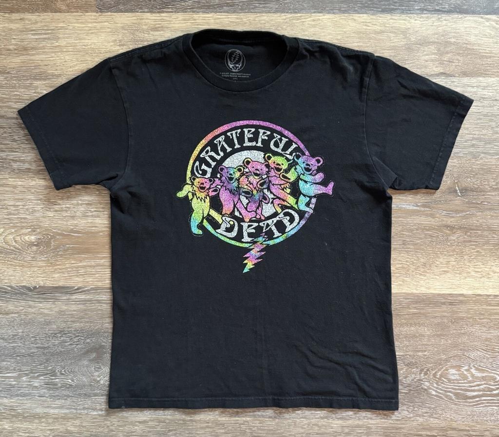 Grateful Dead Cracked Tye Dye Dancing Bears Band T-Shirt Men’s M Unisex T-Shirt
