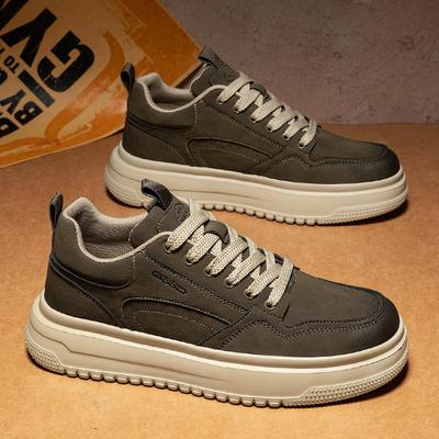 Schuhe neuer Herbst rutschfest weich-sohlig lässige Board-Schuhe Retro dicke Sohle höhenverstellend Sportschuhe