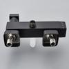 Bathroom Faucet Chrome/Black Rain Shower Head Bath Faucet Wall Mounted Bathtub Shower Mixer Tap Shower Faucet Shower Set Mixer