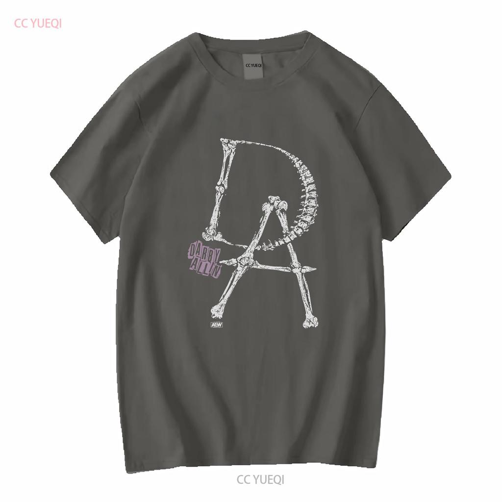 Darby Allin Anpassung AEW Offizielles T-Shirt lange oder kurze Ärmel Vintage Gewaschen Leicht Atmungsaktiv Mann Dehnbar Vielseitig