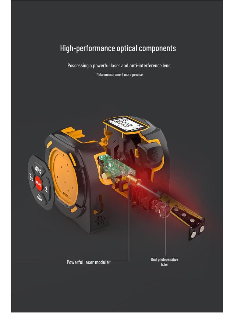 SNDWAY Laser Rangefinder: High-Precision 40m/60m Electronic Tape Measure and Ruler