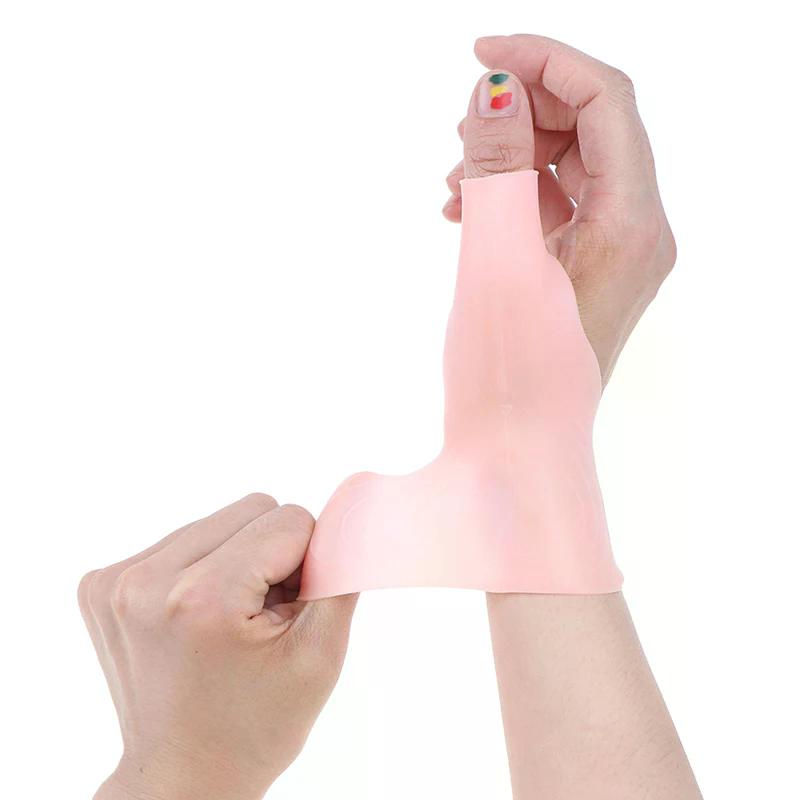 1Pair Silicone Gel Wrist Thumb Support Gloves Arthritis Pressure Brace