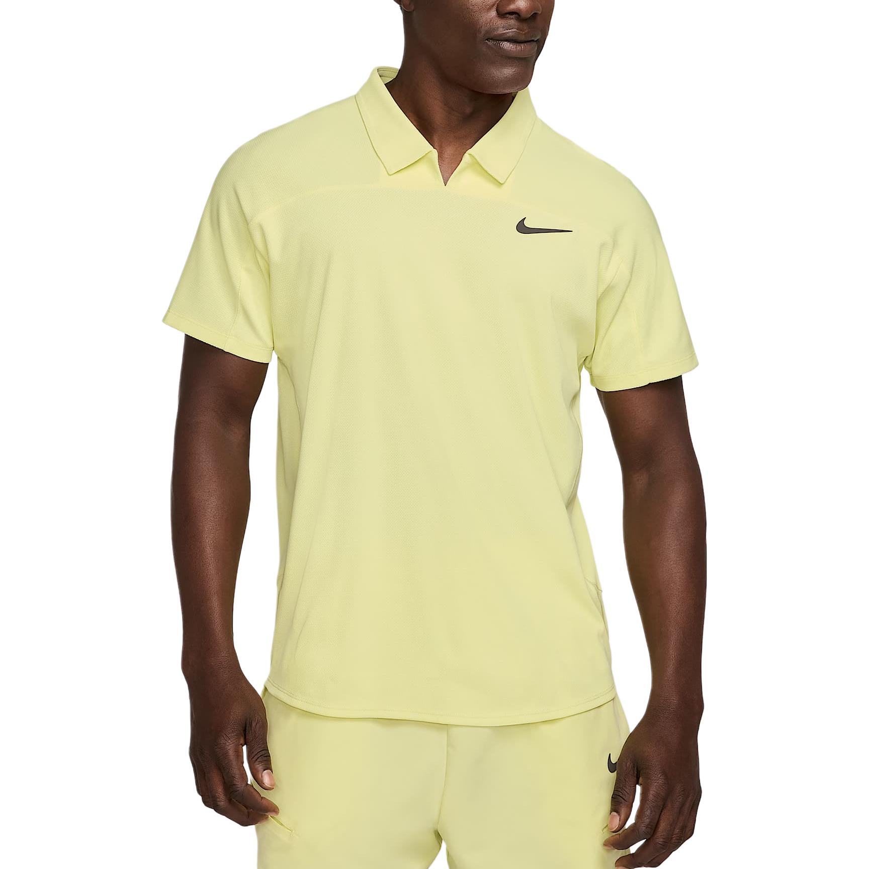 

Nike Court Slam Dri-FIT ADV Лого Однотонная Удобная Повседневная Футболка-поло с коротким рукавом Мужская Футболки-поло Ярко-зеленый Средне-серый FZ6850-331 S