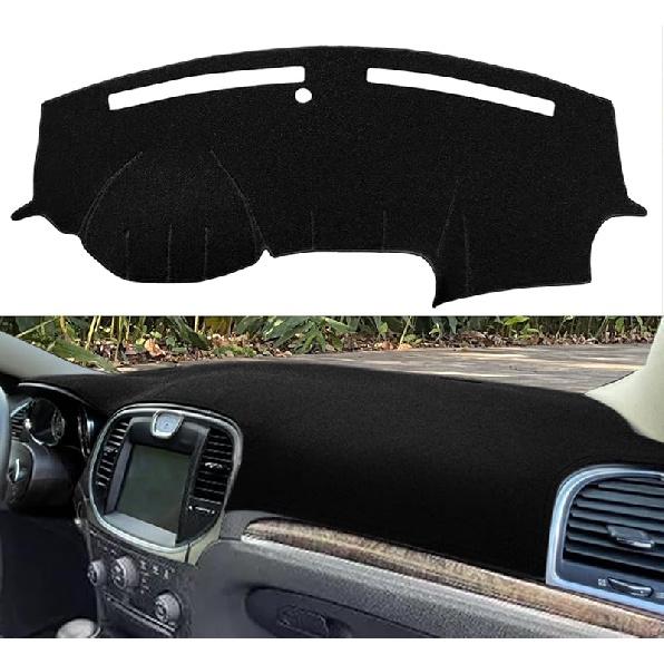 Dash Cover Mat  Fit For Chrysler 300 300C 2005-2010, Dashboard Cover Pad Carpet Protector (Black) F49