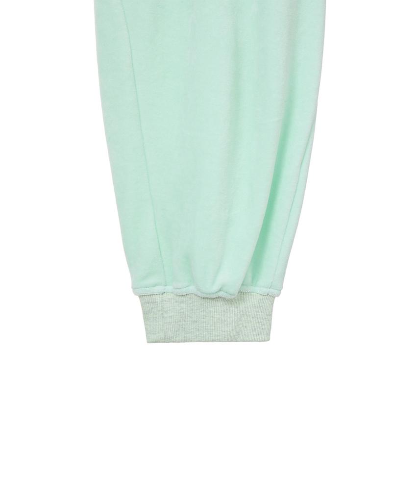 DEINET Rose Typo Capri Jogger Pants In Mint