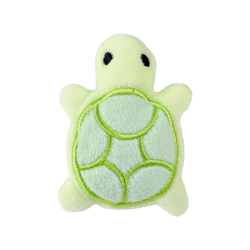 Sweet Turtles Children Toy Key Pendant Furry Miniature Plush Toy Keyring for Bags and Key Carry Along