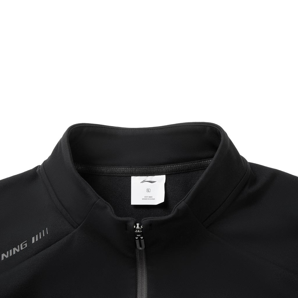 Li-Ning Fitness Series Stand Collar Logo Letter Stitching T-Shirt Men Tops ATLV365-1