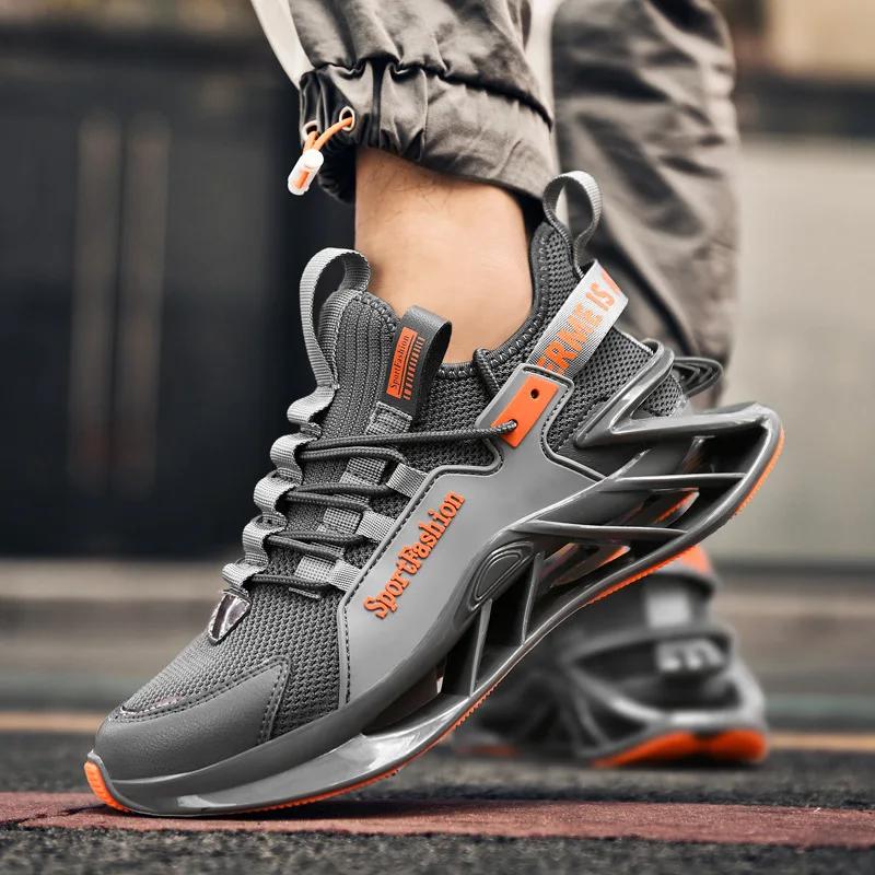 Mode Frühling und Sommer Neue Freizeit Sport mit Mesh Atmungsaktive Oberfläche Lässige Laufschuhe für Herren