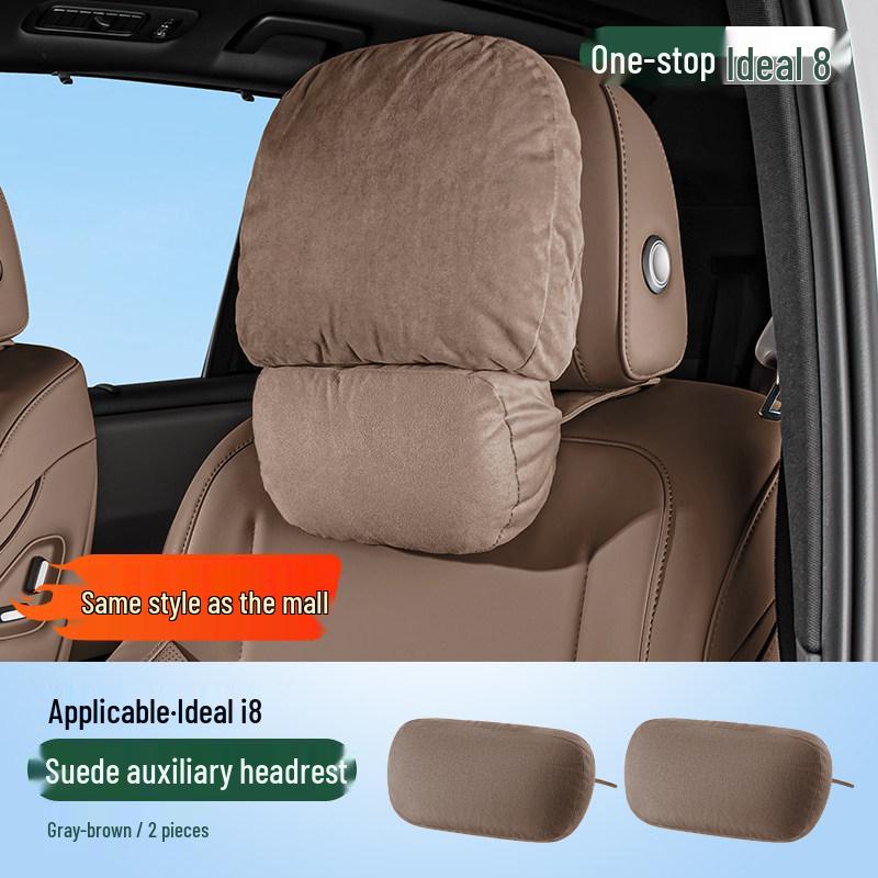 Ideal i6i8 Car Neck & Lumbar Support Pillow Set for Headrest and Interior Decoration