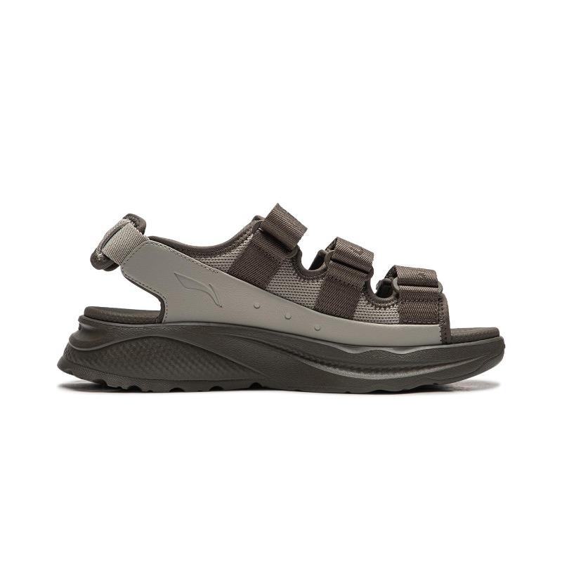 Li-Ning Soft Coca Unisex Sandals Brown Gray AGUW009-4