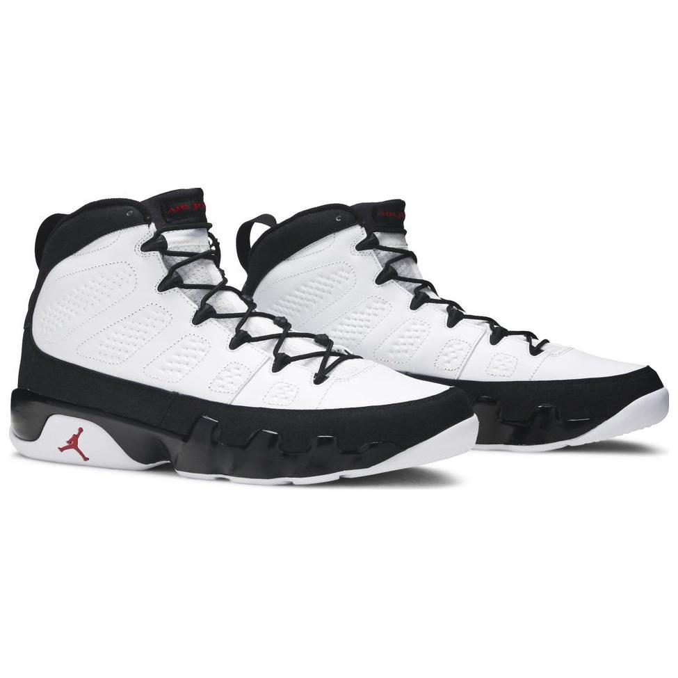 New Jordan 9 Retro White Black Red 2010 302370-102