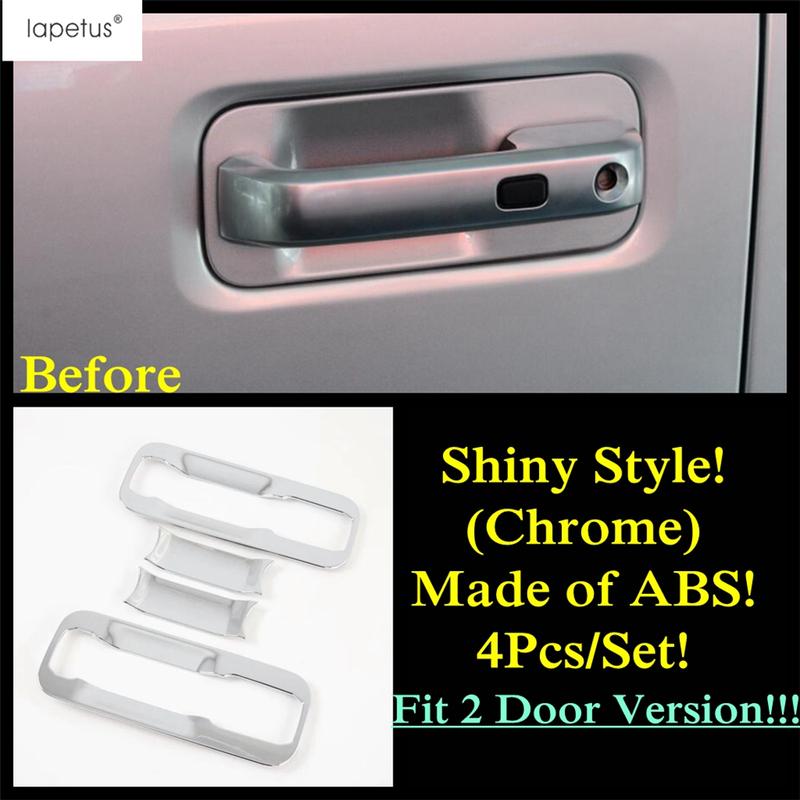 Carbon Fiber Side Door Handle Bowl Decoration Protection Cover Trim Accessories For Ford F-150 / Raptor 2015 -  2 / 4 Door