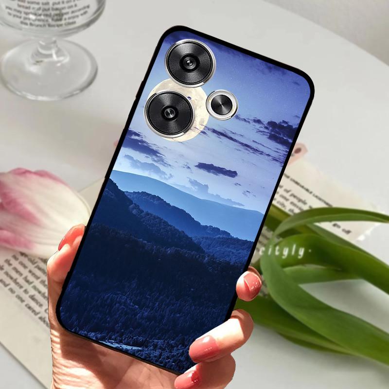 For POCO F6 Pro 5G Case POCOF6 Shockproof Soft TPU Silicone Phone Cover For Xiaomi POCO F6 Pro Capa F 6 Cartoon Matte Bumper