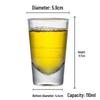 HANDUNYOU 110ml Tempered Glass Water & Beer Tumblers (12-Pack)