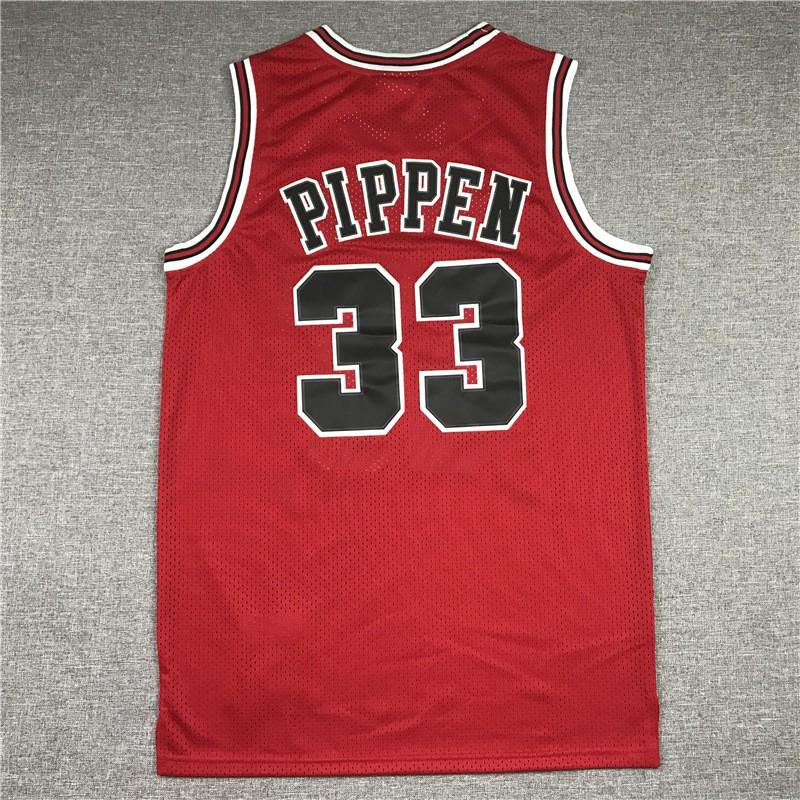 Chicago Bulls 33 Scottie Pippen Finals Edition Red Basketball Jersey Unisex Adult Cotton Sport Wear