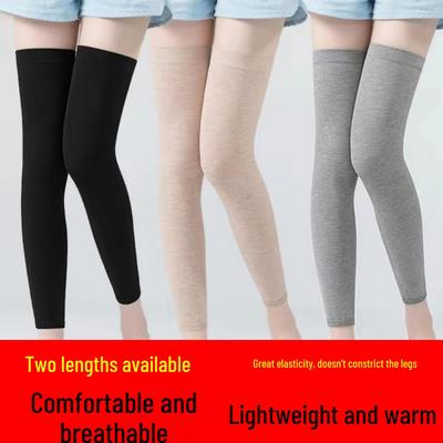 Unisex Klimatisierte Baumwoll-Knieschoner: Warm, Leicht, Atmungsaktiv, Rutschfest, Nahtlos, Verlängert